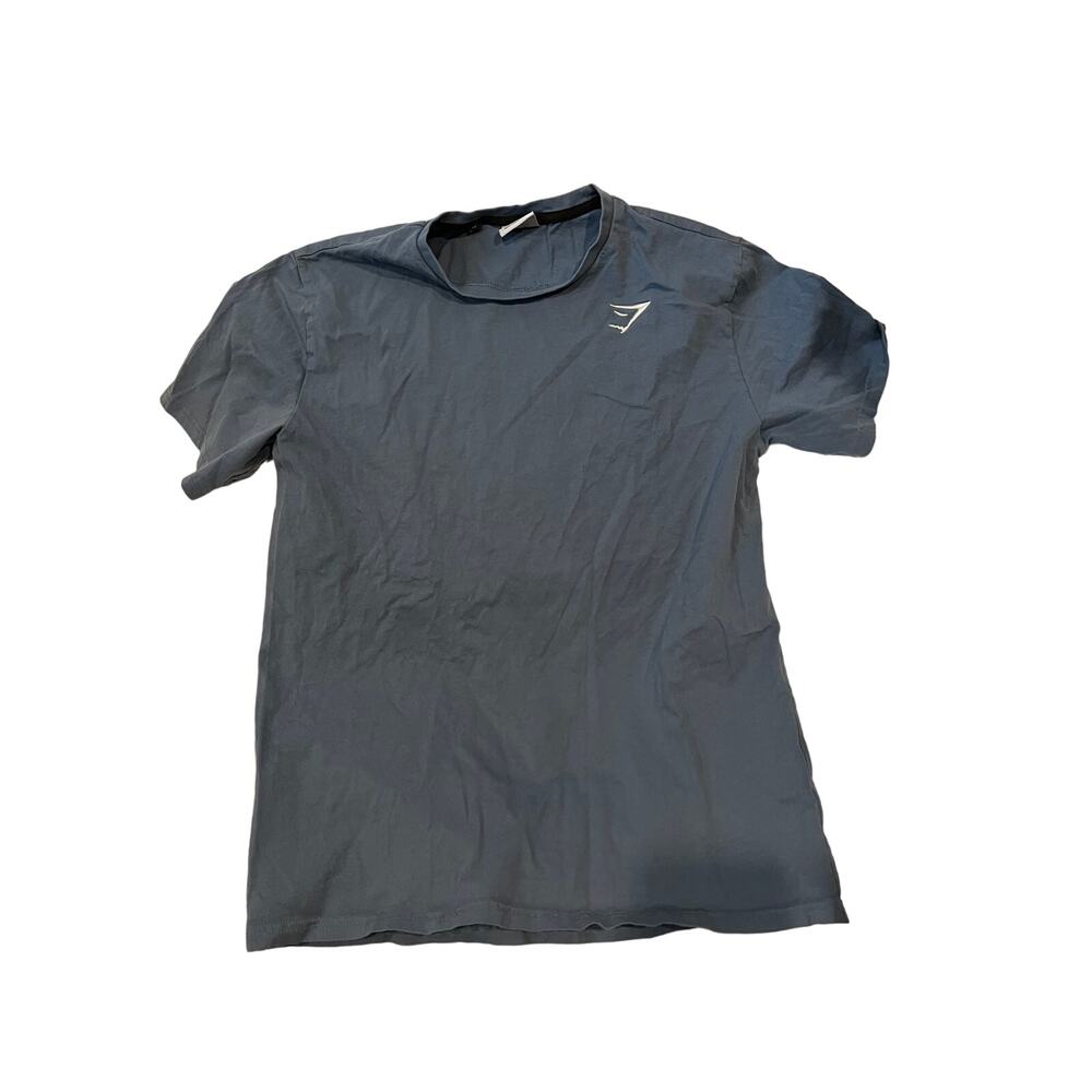 Gymshark Men's Short Sleeve Logo Tee in Charcoal Gray